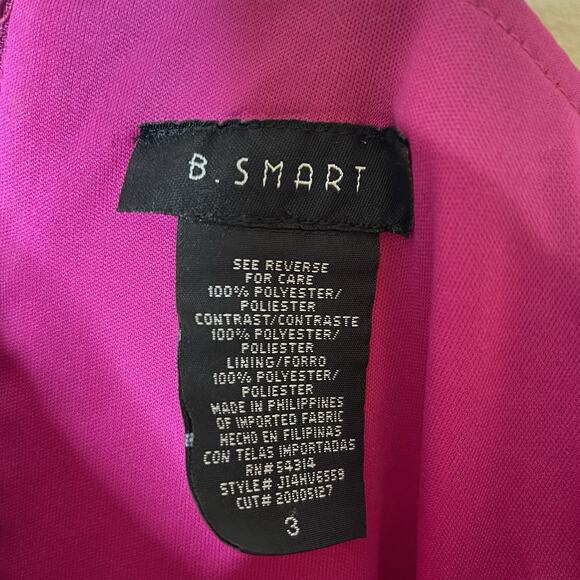 Vtg B. SMART Pink Babydoll Mini HOCO Dress Flower Glitter Mesh Fairy Y2K Sz 3 - Picture 6 of 9